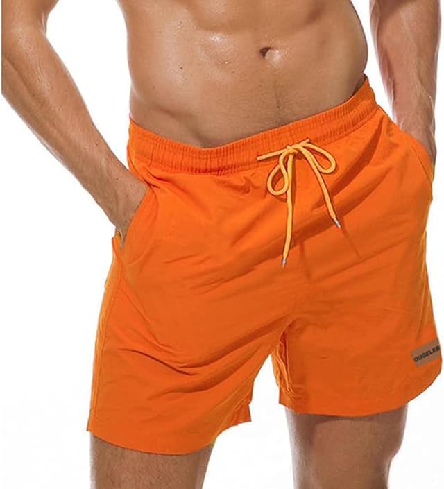 Thumbnail 5 de Ougelebo Badehose Herren mit Reißverschlusstasche Schnelltrocknend