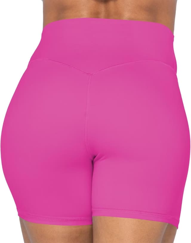 Detalle 2 de Sunzel No Front Seam High Waist Biker Shorts for Women (Squat Proof Yoga & Gym)
