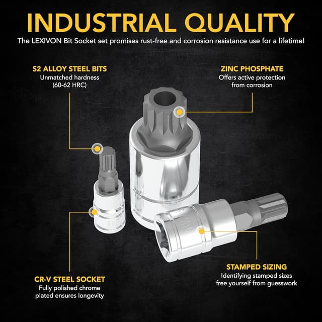 Detalle 2 de LEXIVON XZN Bitset Innenvielzahn 10-tlg