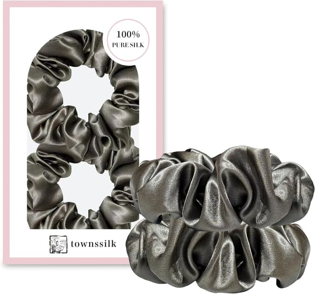 Imagen de townssilk Lot de 2 chouchous 22 momme en soie en OfertitasTOP