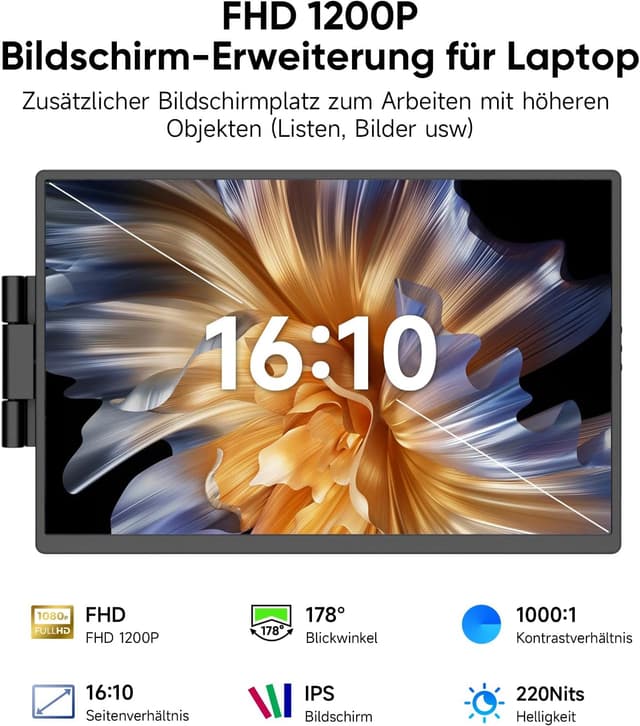 Detalle 2 de Dopesplay Laptop Monitor Erweiterung 14 Zoll