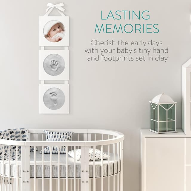 Detalle 1 de Navaris Baby Handprint Kit 16 x 16 cm