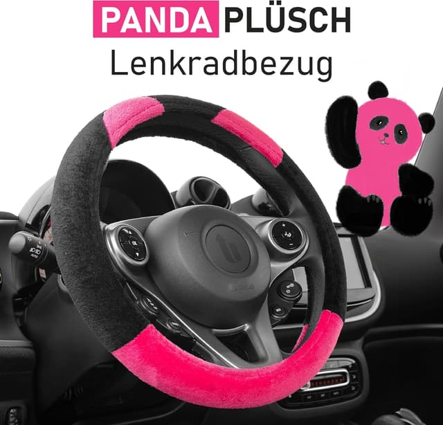 Thumbnail 1 de Upgrade4cars Lenkradbezug Pink Panda