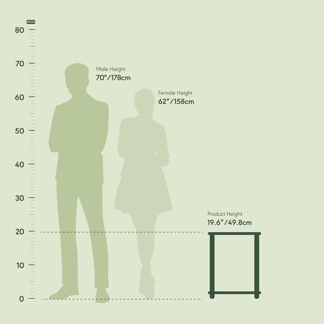 Detalle de Set di due tavolini Furinno Simplistic 2 pezzi