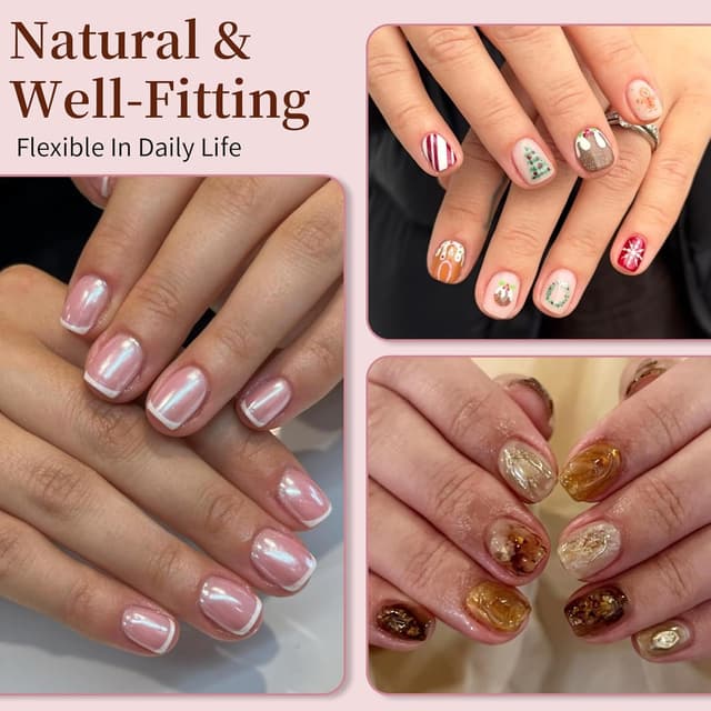 Thumbnail 6 de Quadrat Kunstnägel Kurz Venares – 500 Soft Gel Tips in 12 Größen (Ultra kurze Full Cover, square) für Gelnägel