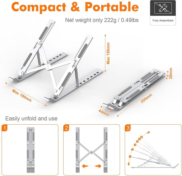 Thumbnail 2 de GRIFEMA GB1054 support ordinateur 10–17,3