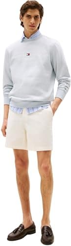 Detalle 1 de Tommy Hilfiger sudadera hombre Tommy Logo gris sin capucha L