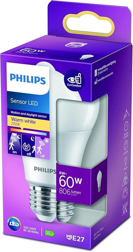 Thumbnail 5 de Philips Bombilla LED D2D 60W E27 Luz Cálida Mate