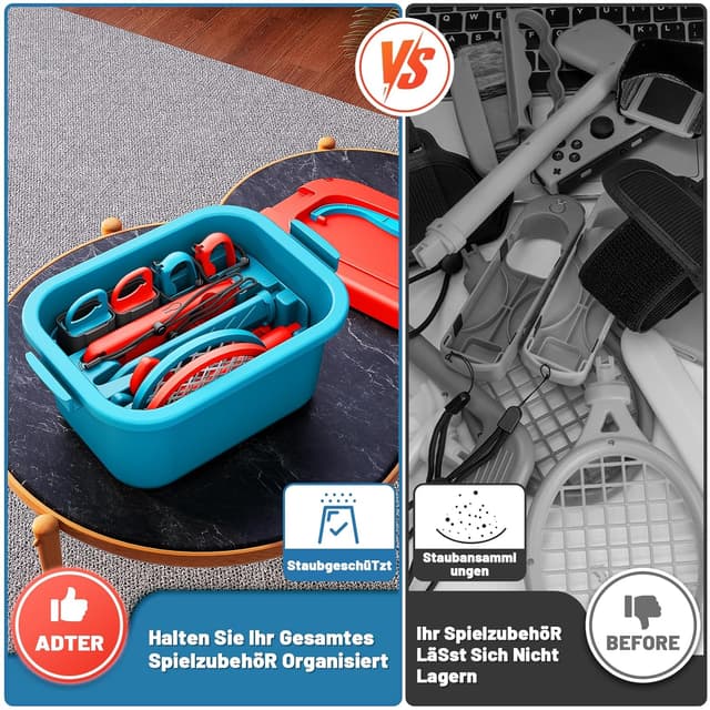 Thumbnail 2 de Deruitu 15‑in‑1 Sportzubehör Set für Nintendo Switch