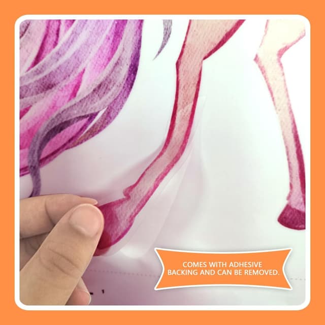 Thumbnail 5 de Wandtattoo Regenbogen Einhorn Groß 2x 30x90 cm