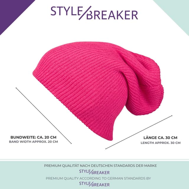 Thumbnail 3 de styleBREAKER Cuffia Beanie Slouch 04024004