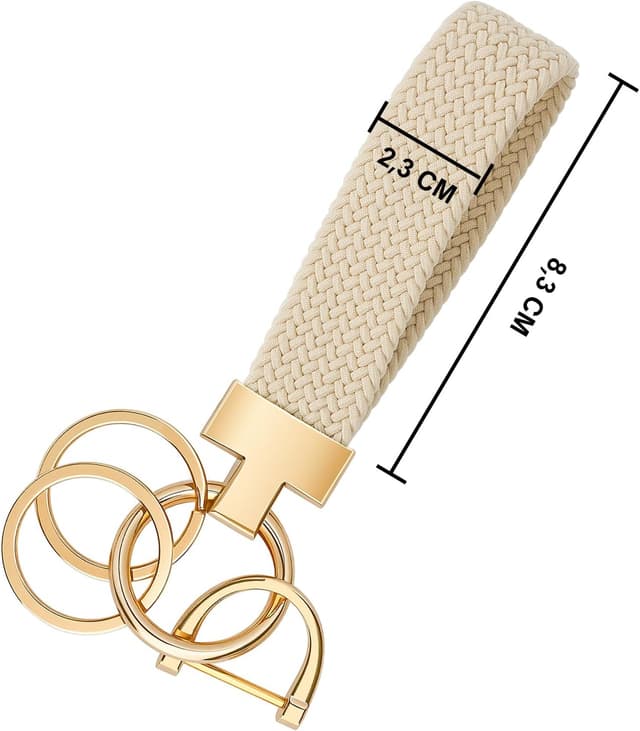 Detalle 2 de CHUQING Schlüsselanhänger Auto Makramee 13,3 cm