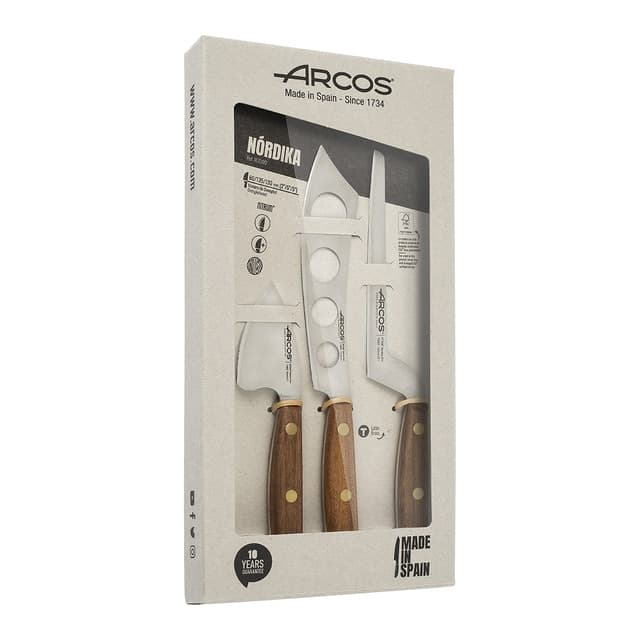 Imagen de Arcos Juego 3 cuchillos para queso Nordika 🗡 en OfertitasTOP