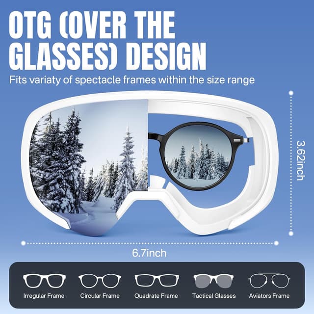 Detalle de YOZISS Maschera da Sci OTG Protezione UV400