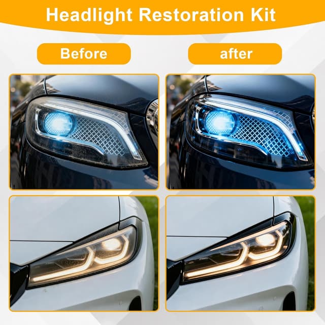 Thumbnail 5 de 193 Pezzi Kit Rinnova Fari Auto 50mm