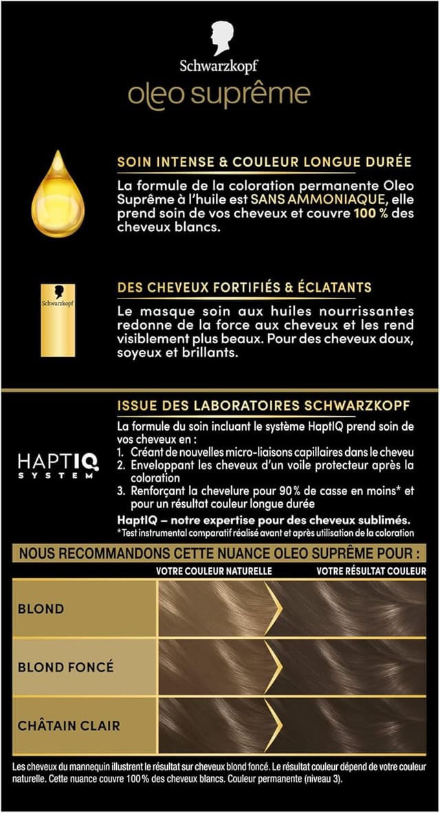 Thumbnail 1 de Schwarzkopf Oleo Suprême 5-54 Châtain Clair Cendré 🎨