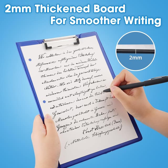 Detalle 2 de 4 Pack A4 Clipboard Folder with Cover and Pen Holder (32 x 23cm) – Foldover Document Organiser