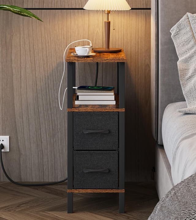 Thumbnail 5 de Narrow Side Table with 2 Drawers ⏩