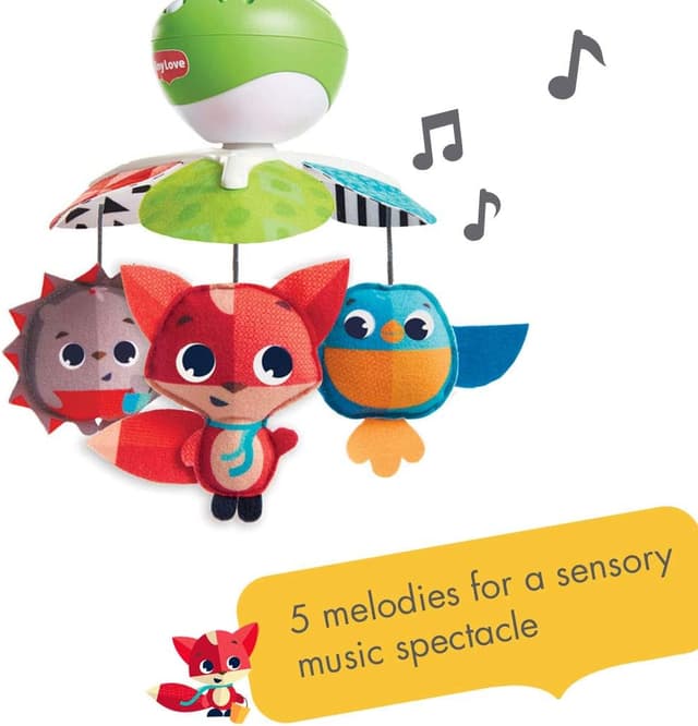 Detalle de Tiny Love 3-in-1 Take Along Baby Mobile for Cot (0+ Months) – Meadow Days