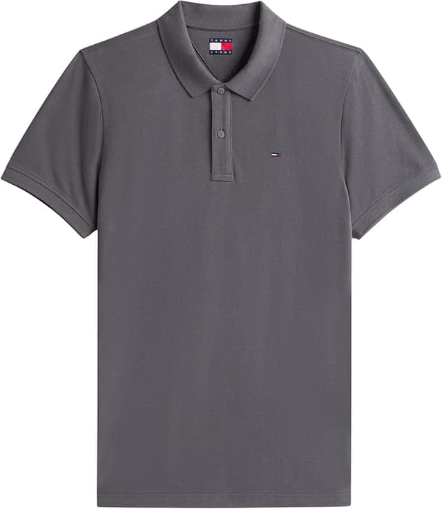 Thumbnail 4 de Tommy Jeans TJM Slim Placket Polo XXL, gris