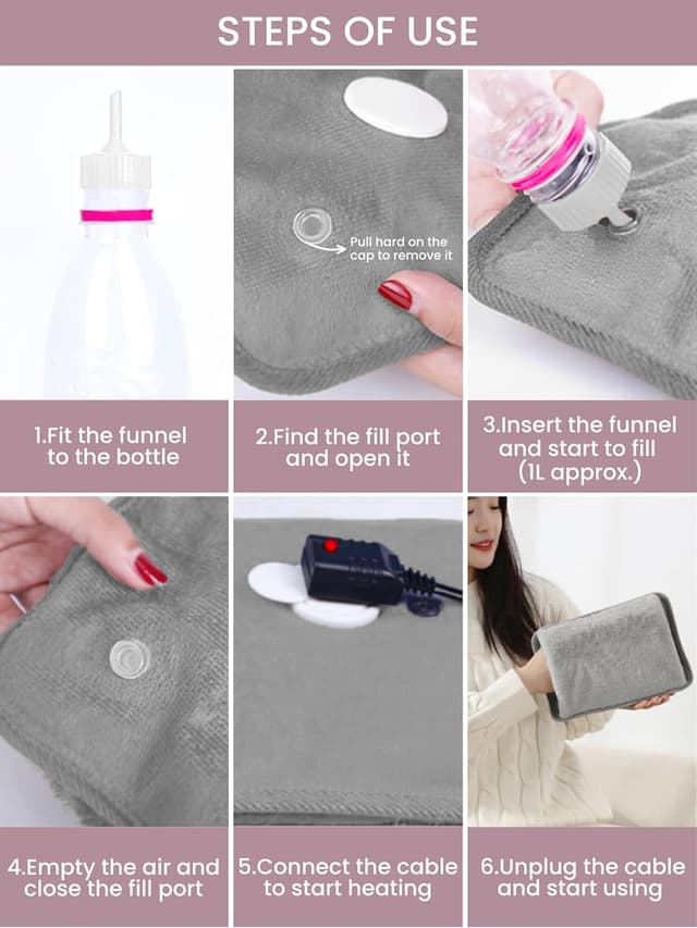 Detalle de Elektrische Wärmflasche Thermo mit 68 °C