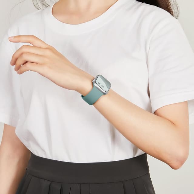 Detalle de Joehwerr Sport Strap for Apple Watch – Silicone replacement band for 38mm to 49mm models