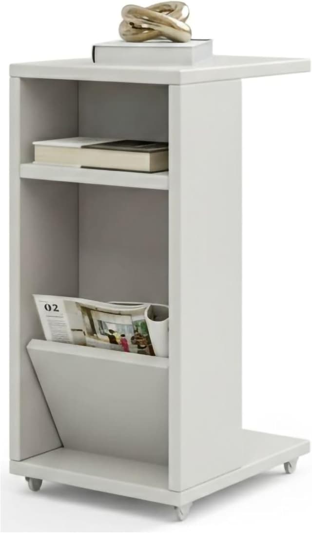 Detalle de Tavolino Belel 30x40x63 cm bianco