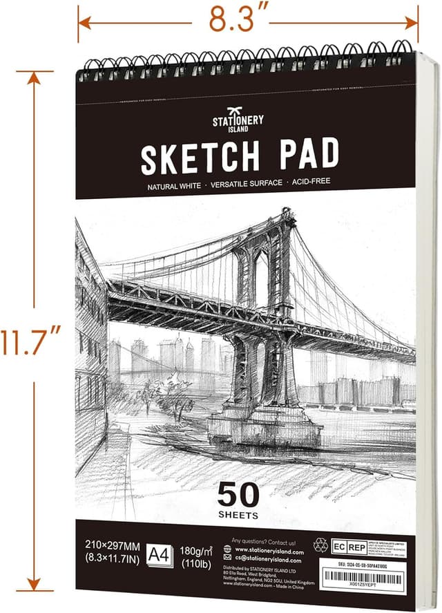 Thumbnail 5 de Stationery Island Skizzenbuch A4, 100 Seiten