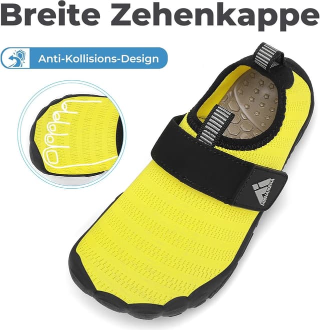 Detalle de Mishansha Kinder Badeschuhe mit Schnell-Trocknung, rutschfester Sohle (Gr. 24–35)