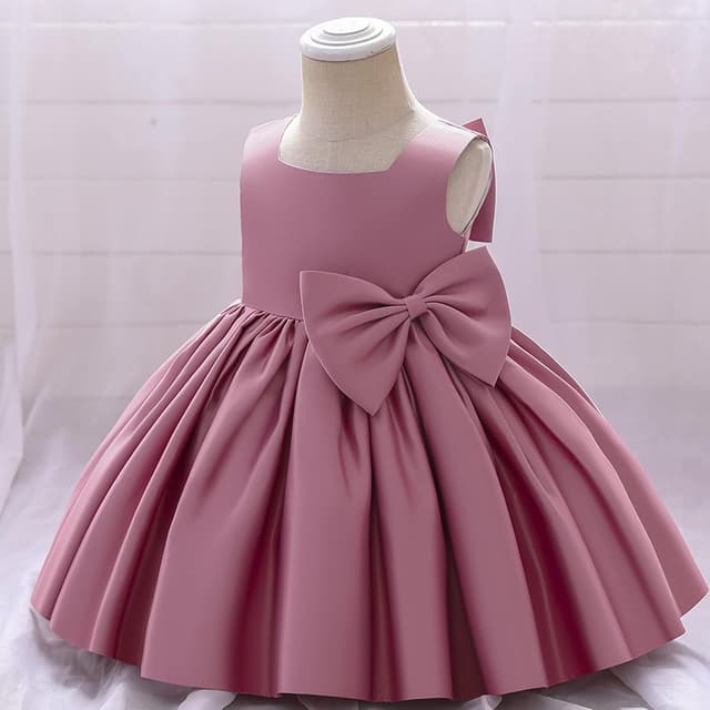 Thumbnail 2 de Toddler Flower Girl Dress Satin Bowknot