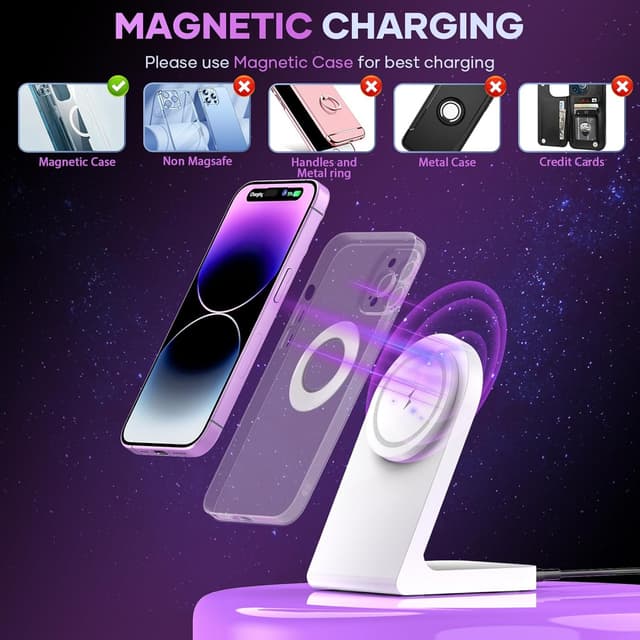 Thumbnail 3 de Magnetic Wireless Charger for iPhone 17/16/15/14