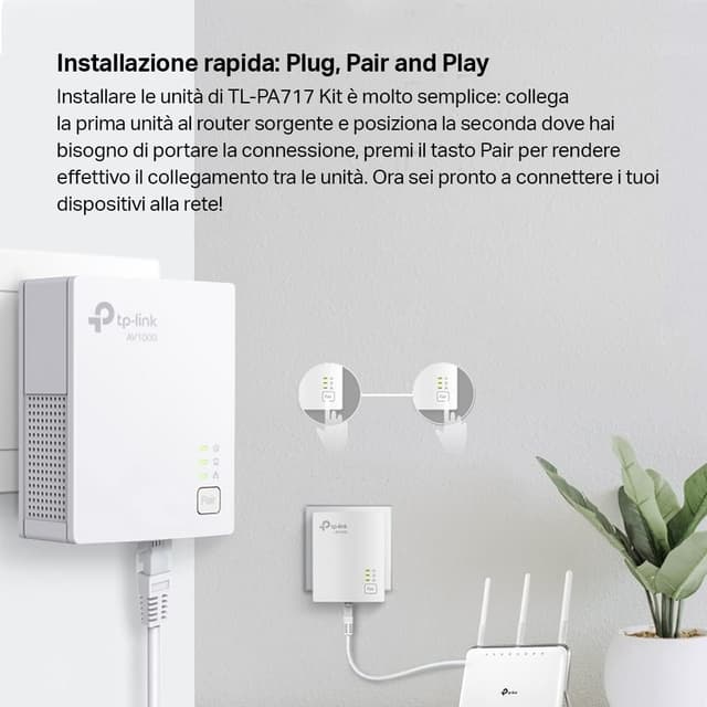 Thumbnail 3 de TP-Link TL-PA717 Powerline Gigabit 1000 Mbps