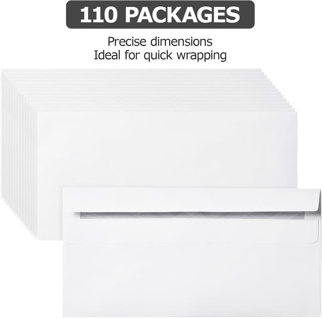 Detalle 1 de Buste DIN Lang autoadesive 110 pezzi 110x220 mm