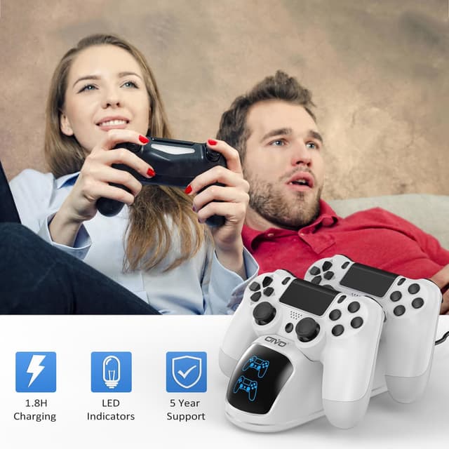 Thumbnail 6 de PS4 Controller Ladestation 1,8 Stunden von OIVO