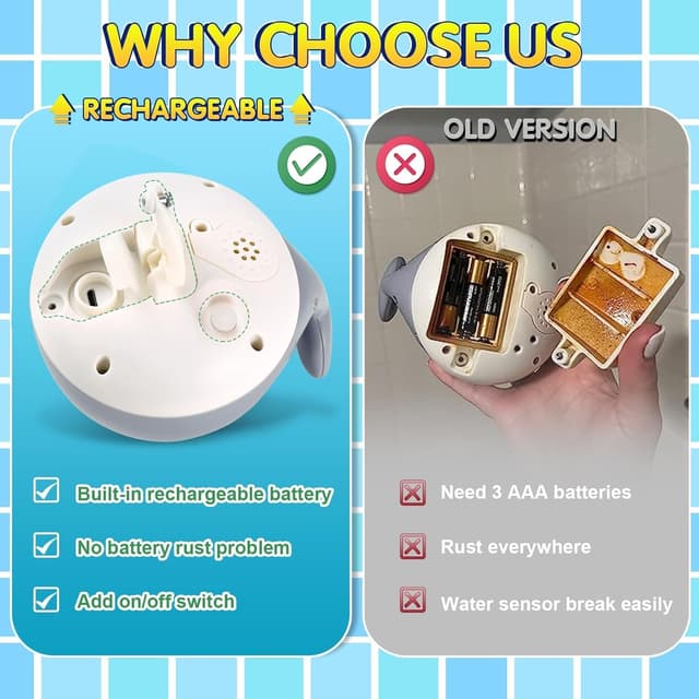 Detalle 2 de Gigilli Bath Toys for Ages 1-3 🐳