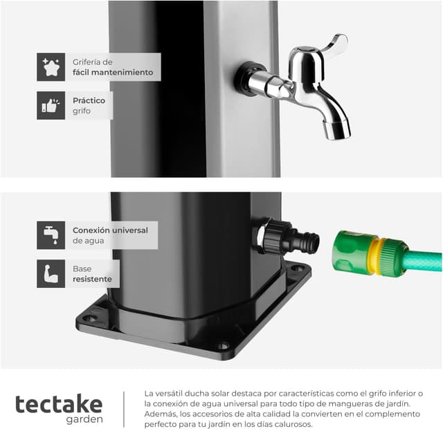 Thumbnail 3 de tectake Ducha Exterior Jardín 35 L