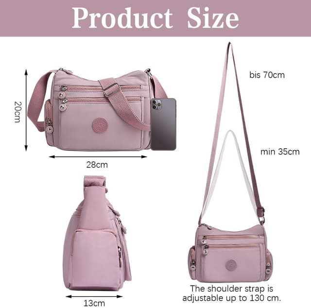 Thumbnail 3 de Aucuu Sac Bandoulière Femme Nylon
