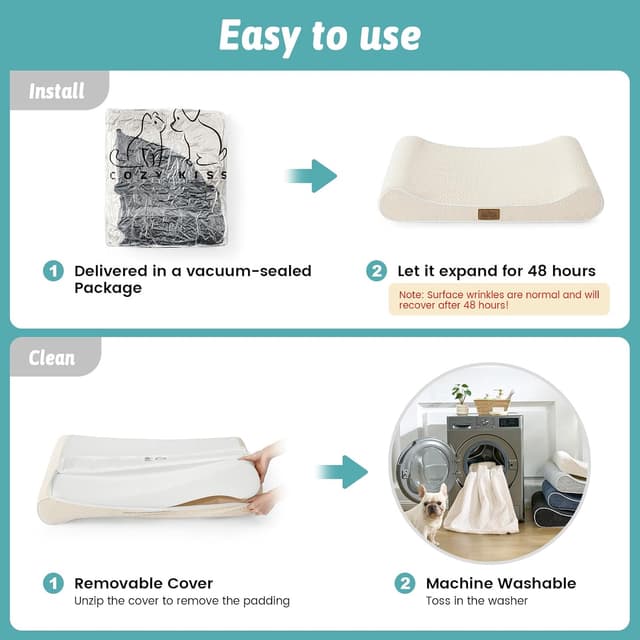 Thumbnail 5 de COZY KISS Dog Bed XXL 120x80cm