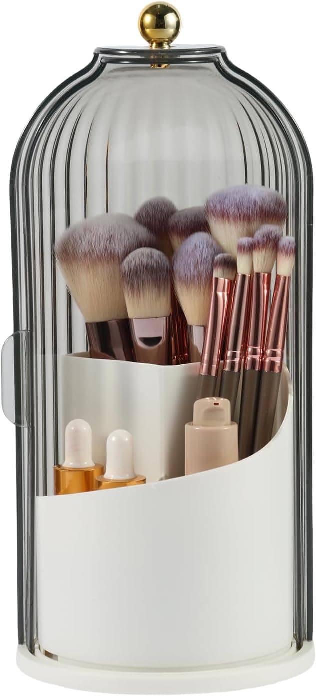 Detalle de VacFreKep Makeup Brush Holder Organizer with Lid