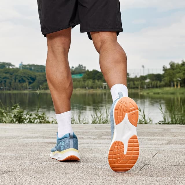 Detalle de FitVille Chaussures de running homme pour pieds larges — respirantes, antidérapantes et légères