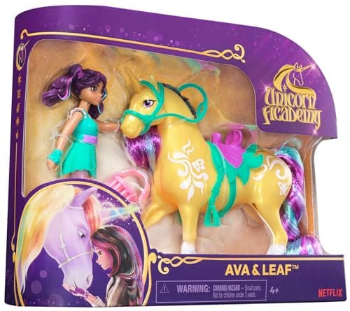Detalle 2 de ACADEMIA UNICORNIO Muñeca Ava y unicornio Brizna