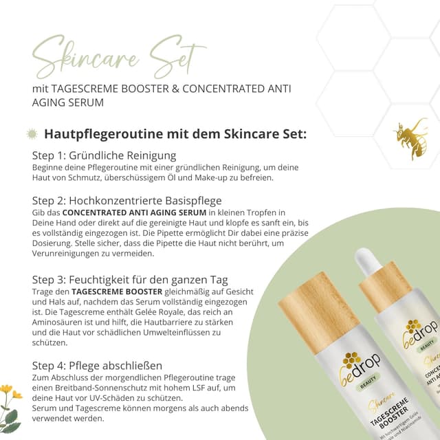 Thumbnail 5 de bedrop Skin Care Set Anti Aging Serum & Tagescreme