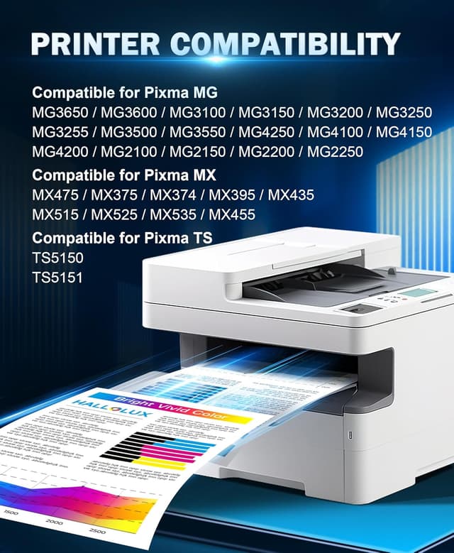 Detalle 2 de HALLOLUX 540XL/541XL Druckerpatronen für Canon 🖨