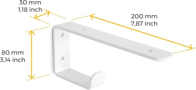 Thumbnail 3 de Emuca - Soportes estante madera con colgador integrado 🛠