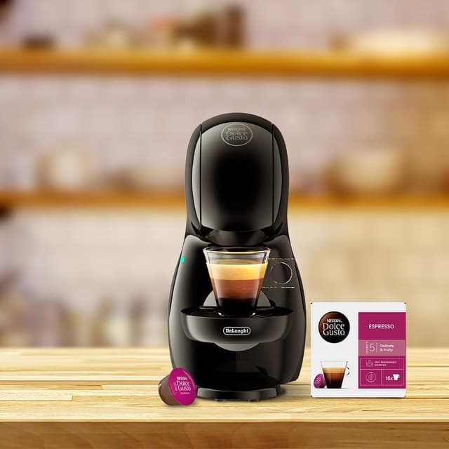 Detalle 2 de De’Longhi Nescafé Dolce Gusto Piccolo XS EDG210.BGY capsule coffee machine (compact) — hot & cold drinks