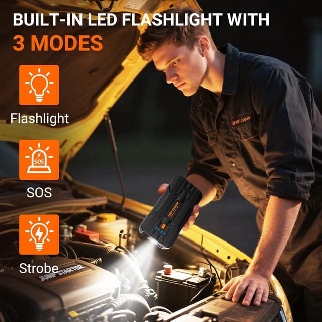 Thumbnail 4 de JDMCAR Jump Starter Power Pack 4000A