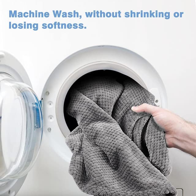 Detalle de ASIJIA 2-pack pet blankets (70 x 100 cm) – thick, washable soft throws for small & medium dogs and cats (grey)