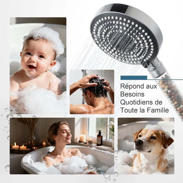 Thumbnail 6 de OFFO Pommeau Douche Anti Calcaire 130 mm