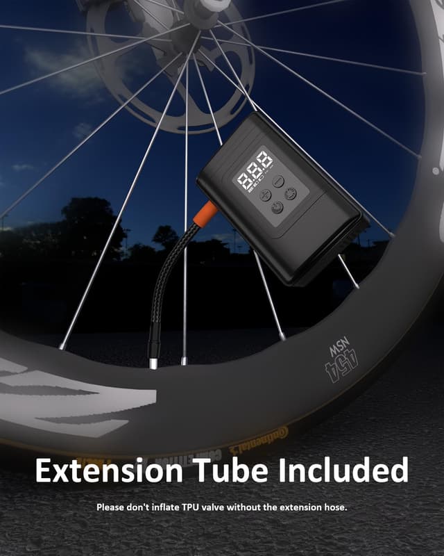 Thumbnail 6 de Electric Bike Pump 150 PSI Portable