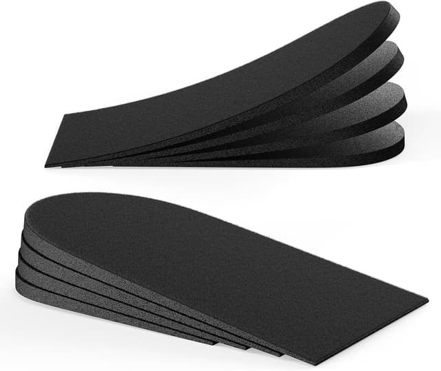 Detalle de Bukihome Adjustable Orthopedic Heel Lift Inserts (4 layers) – height increase & heel pain support for large shoes